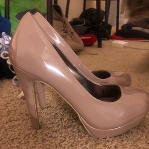 Steve Madden Nude Platform Heels